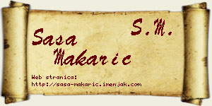 Saša Makarić vizit kartica